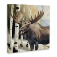 thumbnail image 3 of Stupell Industries Mountain Walk Moose Portrait Canvas Wall Art design by Kim Allen, 36 x 36, 3 of 7