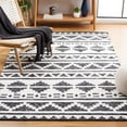 thumbnail image 2 of SAFAVIEH Kilim Phoebe Geometric Polyester Area Rug, Black/Ivory, 8' x 10', 2 of 10