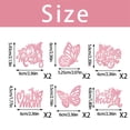 thumbnail image 3 of Mother's Day Cupcake Toppers, Pink Glitter Butterfly Floral Cupcake Picks for Mother's Day Mother's Birthday, 12 Pack, 3 of 4
