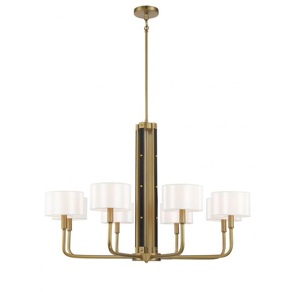 8 LIGHT CHANDELIER by Minka-Lavery 2788-695 in Brass Finish