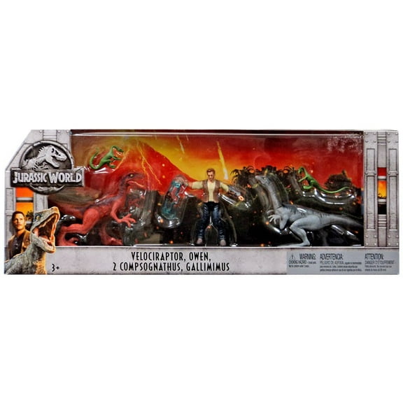 Mattel Jurassic World Fallen Kingdom Action Figures, Multicolor, 3 Pack