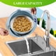 thumbnail image 3 of Cuenco Colador De Alimentos, Cuenco Colador De Acero Inoxidable Con Tapa Desmontable 4 En 1, Base Antideslizante, 3 Accesorios De Rejilla, 3 of 7