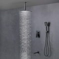 thumbnail image 3 of Kibi Cube Pressure Balanced Ceiling Mounted 3-Function Shower System with Rough In Valve, 3 of 3