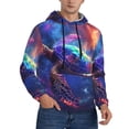 thumbnail image 2 of Sikiie Starry Sky Turtle Men's Hoodie, Essentials Hoodie, Sweatshirt, Pullover Hooded Sweatshirt for Men-4X-Large, 2 of 7