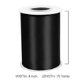 thumbnail image 4 of Double Face Satin Ribbon 4 inch X 15 Yards Polyester Ivory Ribbon for Gift Wrapping Very Suitable for Weddings Party Hair Bow Invitation Decorations and More Black, 4 of 8