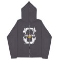 thumbnail image 1 of Sudaderas oscuras europeas y americanas para hombre y mujer, sudaderas con capucha góticas para parejas, sudaderas de Cremallera larga de talla grande Harajuku 2023, 1 of 5