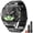 Black steel & Black silicone, variant on VOPOCO Smart Watches for Men (Answer/Make Calls) with LED Flashlight, 1.43"AMOLED Tactical Smartwatch with Compass 100+ Sports Modes Fitness Tracker with Heart Rate Sleep Monitor for Android iOS