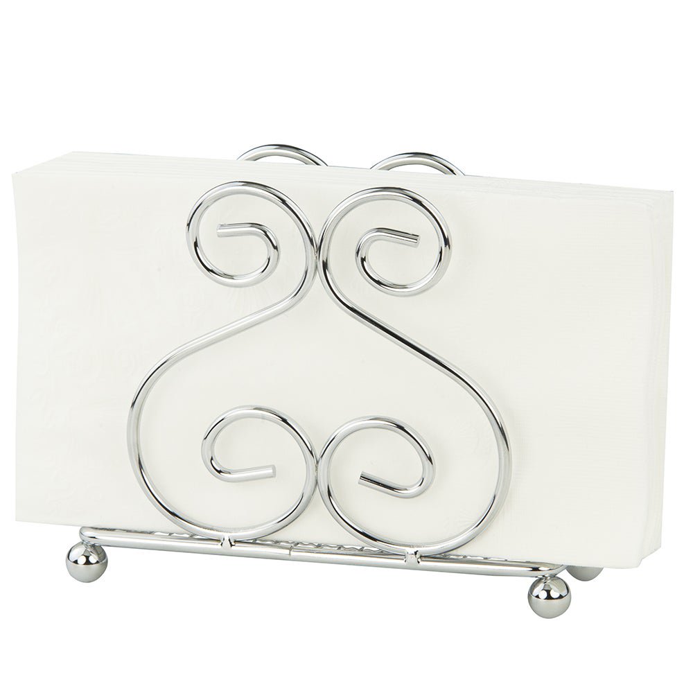 Home Basics Scroll Collection, Chrome Napkin Holder