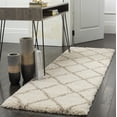 thumbnail image 4 of Safavieh Hudson Amias Geometric Shag Runner Rug, Ivory/Beige, 2'3" x 6', 4 of 13