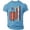 Light Blue, variant on Men's USA 250 Years Patriotic Fighter Jet T-Shirt American Flag Graphic 1776-2026 Anniversary Tee