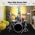thumbnail image 2 of Juego de alfombras Drum Rug Aucuda Fluffy de 180 x 150 cm con antideslizantes, 2 of 7