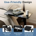 thumbnail image 5 of Buric C-Shape Height Adjustable Partition Side Table, 360° Swivel Small Side Table for Sofa, Living Room, Bedroom and Office. Black, 5 of 8