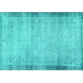 thumbnail image 1 of Ahgly Company Machine Washable Indoor Rectangle Abstract Turquoise Blue Modern Area Rugs, 7' x 9', 1 of 4