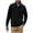 Black, variant on Men's Cotton Sweatshirt Winter Quilted Casual Quarter Button Collar Pullover Sweatshirts Fashion Fake Pocket Fall Tops Officewear Black XL