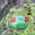 thumbnail image 4 of Glass Painting Style Hummingbird Feeder with Leak-Proof Port, Outdoor Hanging Decoration for Courtyard, Convenient to Clean, 4 of 5