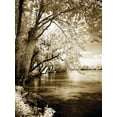 thumbnail image 2 of Hausenflock, Alan 19x24 Gold Ornate Wood Framed with Double Matting Museum Art Print Titled - Spring on the River I, 2 of 4