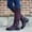 Purple, variant on Patlollav Womens Plus Size Boots Autumn Long Tube Low Heeled Shoes Boots Knight Boots