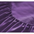 thumbnail image 4 of the Season Essentials Wrinkle Free Sheet Sets with Deep Pockets & Stain Resistant, 4 pc, 1800 Thread Count Bamboo Based, Violet, Full, 4 of 9