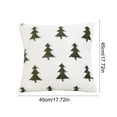 thumbnail image 3 of AYktou Christmas Pillows Cover 18×18 Inch, Christmas Tree Patterns Sofa Throw Pillow Plush Lumbar Cushion Decorative for Couch Bed Living Room Decor Holiday Cushion Covers Decoration, Green, 3 of 6