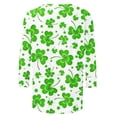 thumbnail image 5 of Luxalzxs St. Patricks Day Shirts for Women Fashion Oversized Printed T-Shirt 3/4 Sleeves Round Neck Casual Tops Blouse, 5 of 5