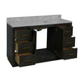 thumbnail image 6 of Peyton 60" Single Bathroom Vanity with Dark Oak Cabinet and Carrara Marble Top, 6 of 6