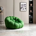 thumbnail image 2 of DeeHome 47'' Lazy Floor Sofa, Curved Bubble Chair, Oversized Single Bubble Sofa, Modern 3D Bubble Bean Bag Chiar Sofa for Living Room, Office, Apartment, Reading Room (Green), 2 of 5