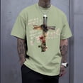 thumbnail image 3 of Yopmin Christian Tshirts Men Crew Neck Summer Short Sleeve Christian Religious Cotton Tee Shirt for Vacation Travel, 3 of 6