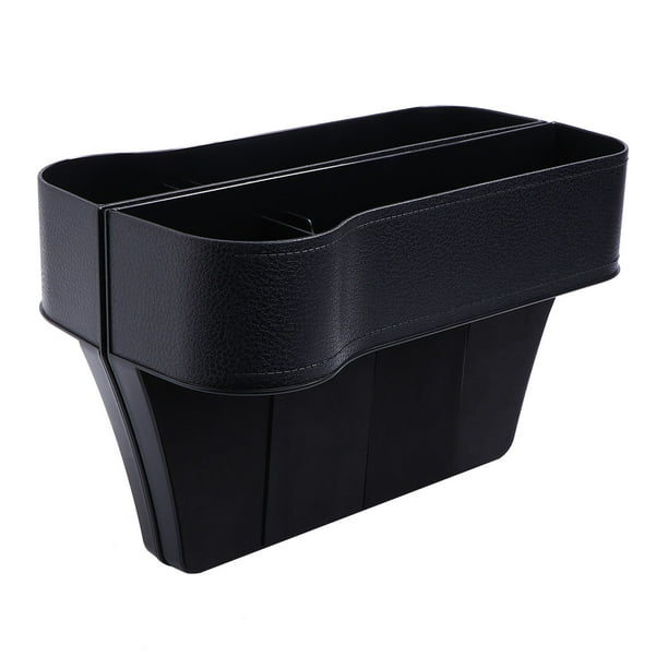 2 cajas de plástico para asientos de coche, sencillas y prácticas (negro, para el asiento del conductor y del pasajero delantero).