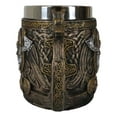 thumbnail image 5 of Norse Viking God Thor Mjolnir Hammer With Longship Dragon Boat Coffee Mug Cup, 5 of 9