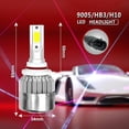 thumbnail image 2 of 1 par COB LED de antinieb 900W 135000LM LOW 6000K lámpara bnca //9005/9007 Macarena 9005 900W 6000K Faros LED, 2 of 8