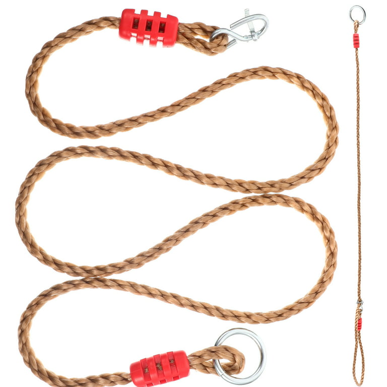 2 Pcs Swing Ropes Hammock Chair Straps Hanging Kit (with Lock Hook) 
