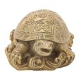 thumbnail image 3 of Brass Tortoise Statue Desk Home Indoor Outdoor Decorative Collectible Gifts Craft, 3 of 5