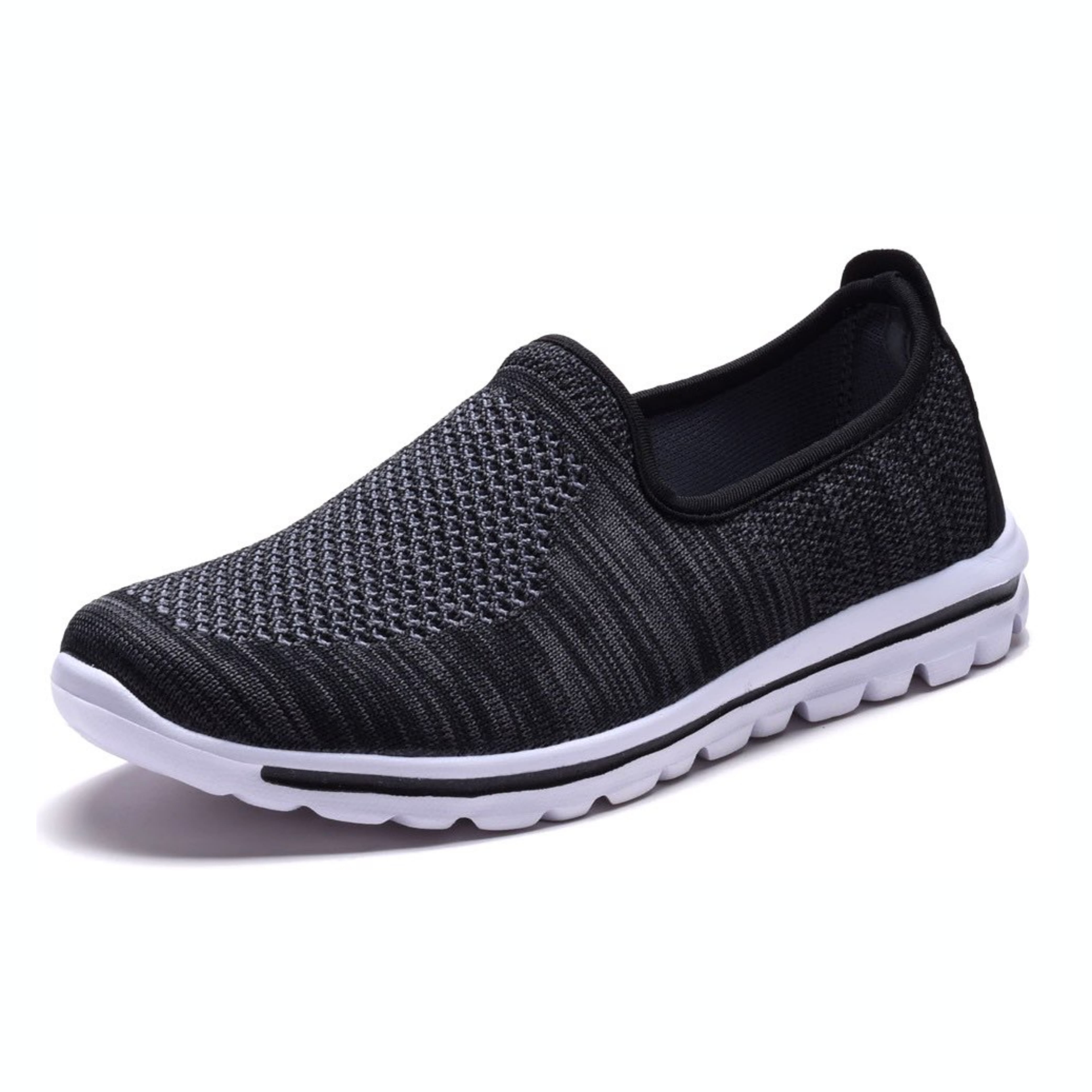 women pull on trainers diamante mesh light weight comfort memory foam insole 