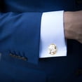 thumbnail image 4 of Tree Men's Stainless Steel Cufflinks for Formal Attire, Wedding Wear, and Special Occasions, 4 of 6
