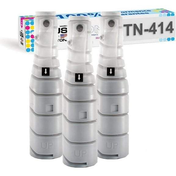 MADE IN USA TONER Compatible Replacement for Konica Minolta Bizhub 363, 423, TN414 / TN-414 / A202030 Black,3pk