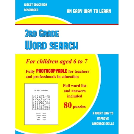3rd Grade Word Search : A Large Print Children's Word Search Book with Word Search Puzzles for Third Grade Children: A Fully Photocopyable Word Search Book for Teachers and Professionals in (Best Child Education Policy In India)
