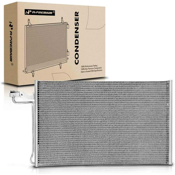 A-Premium Air Conditioning A/C Condenser Compatible with Volvo C30 2008, C70 2006-2008, S40 2004-2008, V50 2005-2008, 1.9L 2.4L 2.5L, Replace# 3438, 30647931