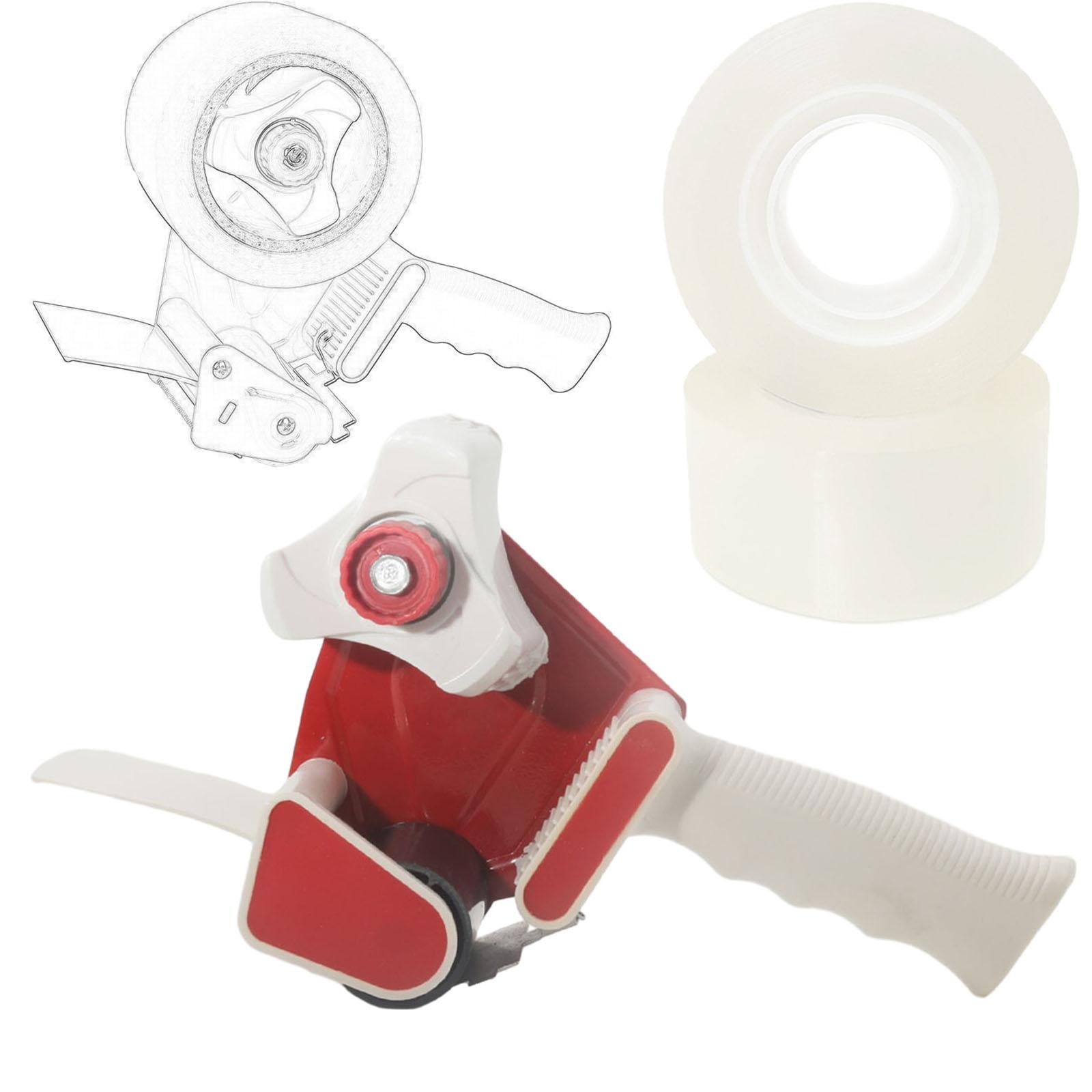 SunniMix Package Tape Dispenser Sealing Roller Tape Cutter Practical Portable Box Red