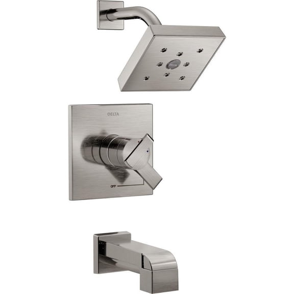 Delta Ara Monitor 17 Series H2Okinetic Tub & Shower Trim, Stainless