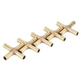 thumbnail image 2 of Anti-Rust Barbed Cross Connector, 4 Way Anti-Corrosion Brass Cross Joiner, Multi-Use Fuel For Water Air, 2 of 8