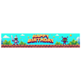 thumbnail image 2 of Pixel Style Happy Birthday Banner Party Backdrop Background Decorations for Birthday Party Photography Props Kids Celebrations Family Gatherings, 2 of 3