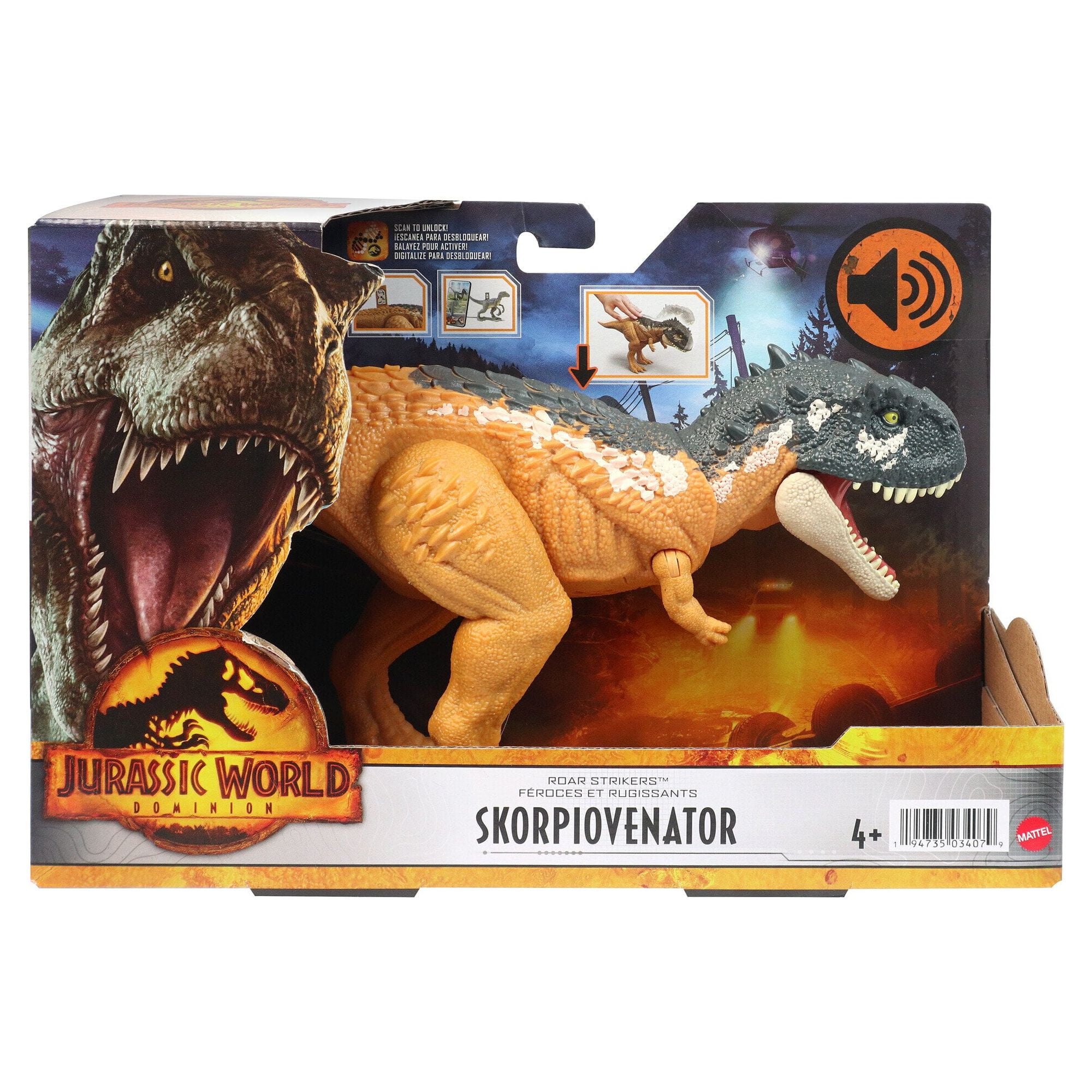 Jurassic World: Dominion Roar Strikers Dinosaur Figures Medium Size for 4 Year Olds & Up