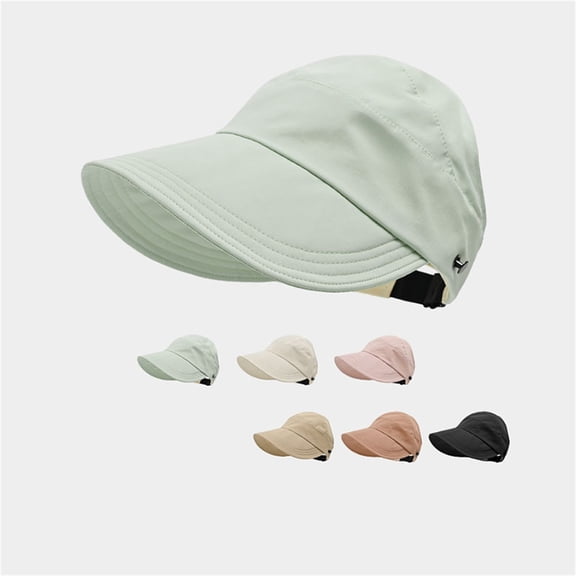Helii Women's Hollow Top Wide Brim Sun Hat Outdoor UPF50 Breathable Quick-Drying Visor Hat
