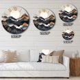 thumbnail image 4 of Designart "Daring Mountain Horizons II" Abstract Landscape Oversized Wall Clock, 4 of 6