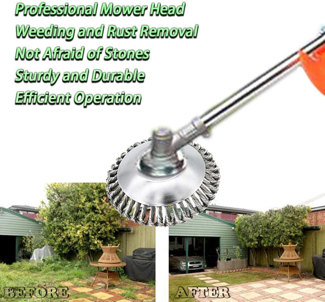 Lotus Ultra Edge Cutting Highly Efficient Grass Weed Cutter Twisted 6” Disc Wheel for Garden, Park, Sidewalk