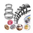 thumbnail image 1 of Juego de cortadores de galletas redondas, 11 cortadores de donas de repostería circulares, cortadores de galletas redondos, moldes de anillo de metal para hornear circulares, 1 of 5