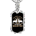 thumbnail image 5 of Time Hunting Wasted Stainless Steel or 18k Gold Premium Swivel Dog Tag Keychain, 5 of 10