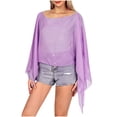 thumbnail image 3 of Hrsba Womens Summer Cover Up Solid Color Breathable Beach Sun Protection Cover Up Dress Casual Summer Tops for Women, 3 of 7