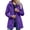 #06 Purple 【Mix, Match & Rotate: Stock Up on Daily Colors】, variant on Waterproof Jackets for Women, Long Sleeve Hooded Windbreaker Outerwear with Drawstring Waist & Pockets, Outdoor Travel Wear | VerBelle,Army Green L