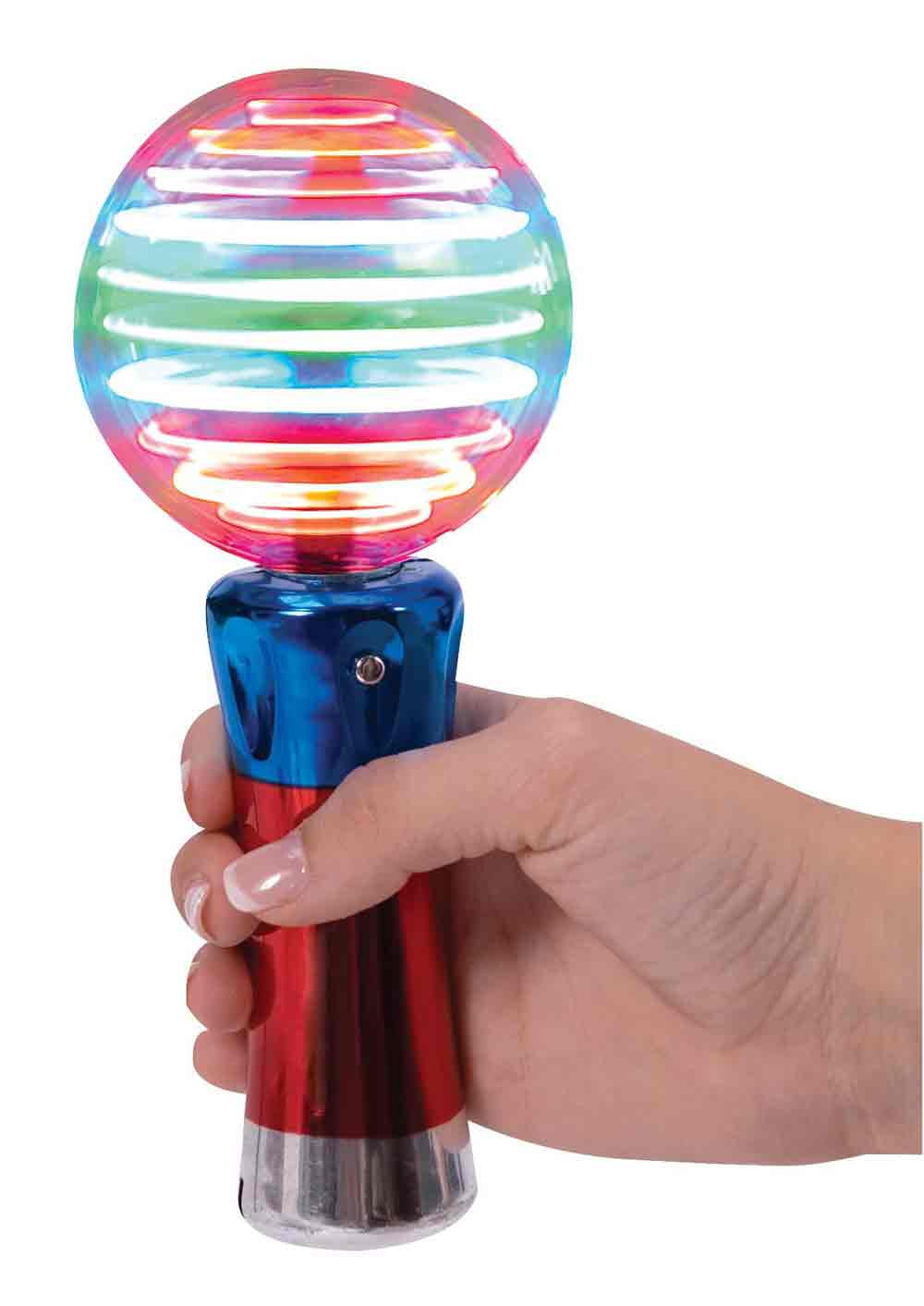 flashing panda meteor storm led changing pattern spinner wand